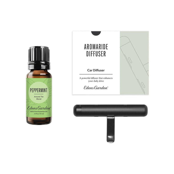 Aromaride Essential Oil Diffuser & Peppermint Oil Set