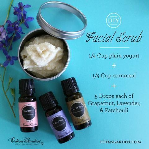 Diy: Natural Essential Oil Facial Scrub
