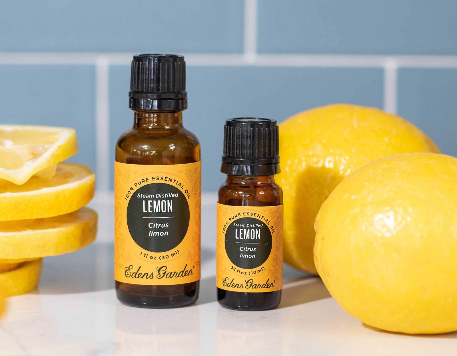 How can 2 small drops of lemon essential oil be the same as