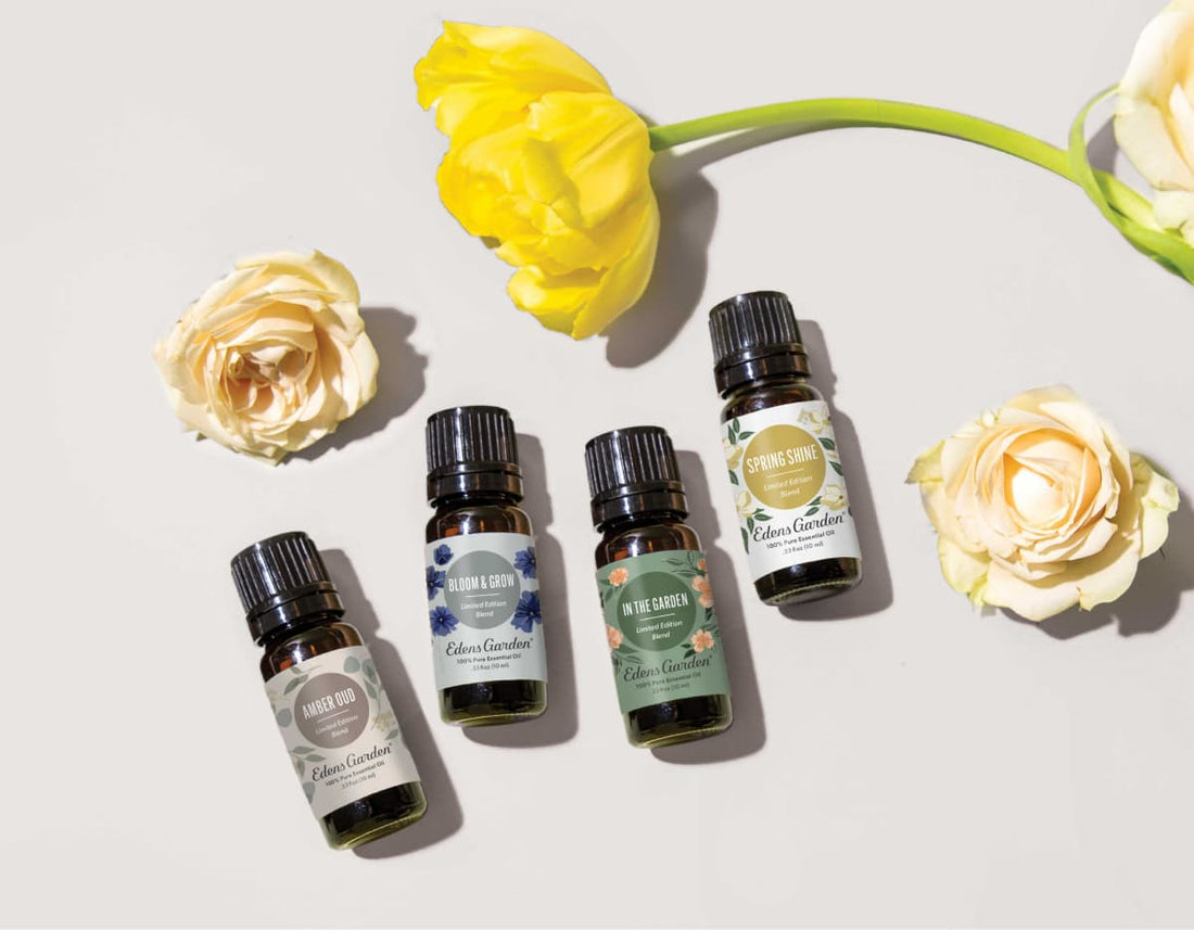 Essential oils with flowers