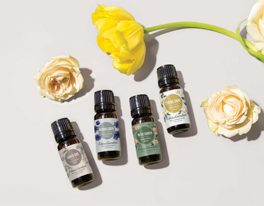 Essential oils with flowers