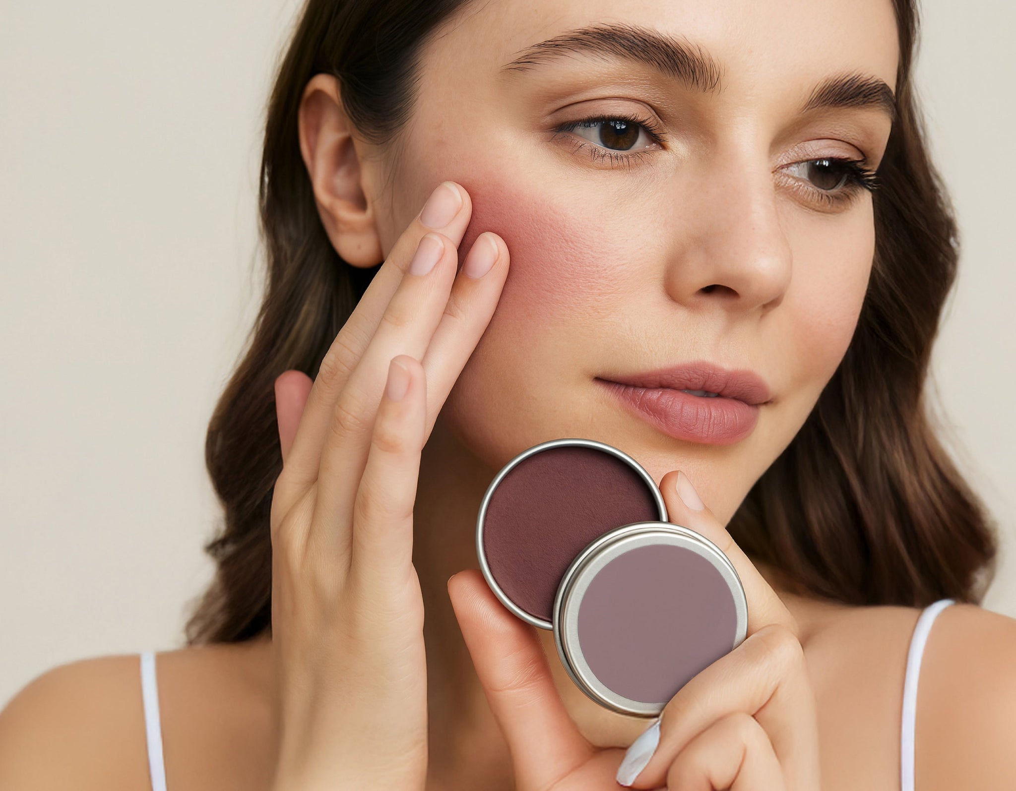 Natural Purple Blush Makeup DIY