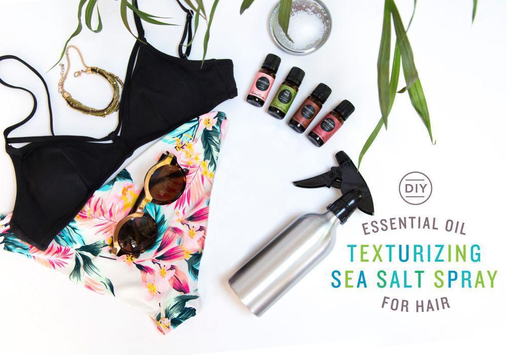 DIY Essential Oil Texturizing Sea Salt Spray for Hair