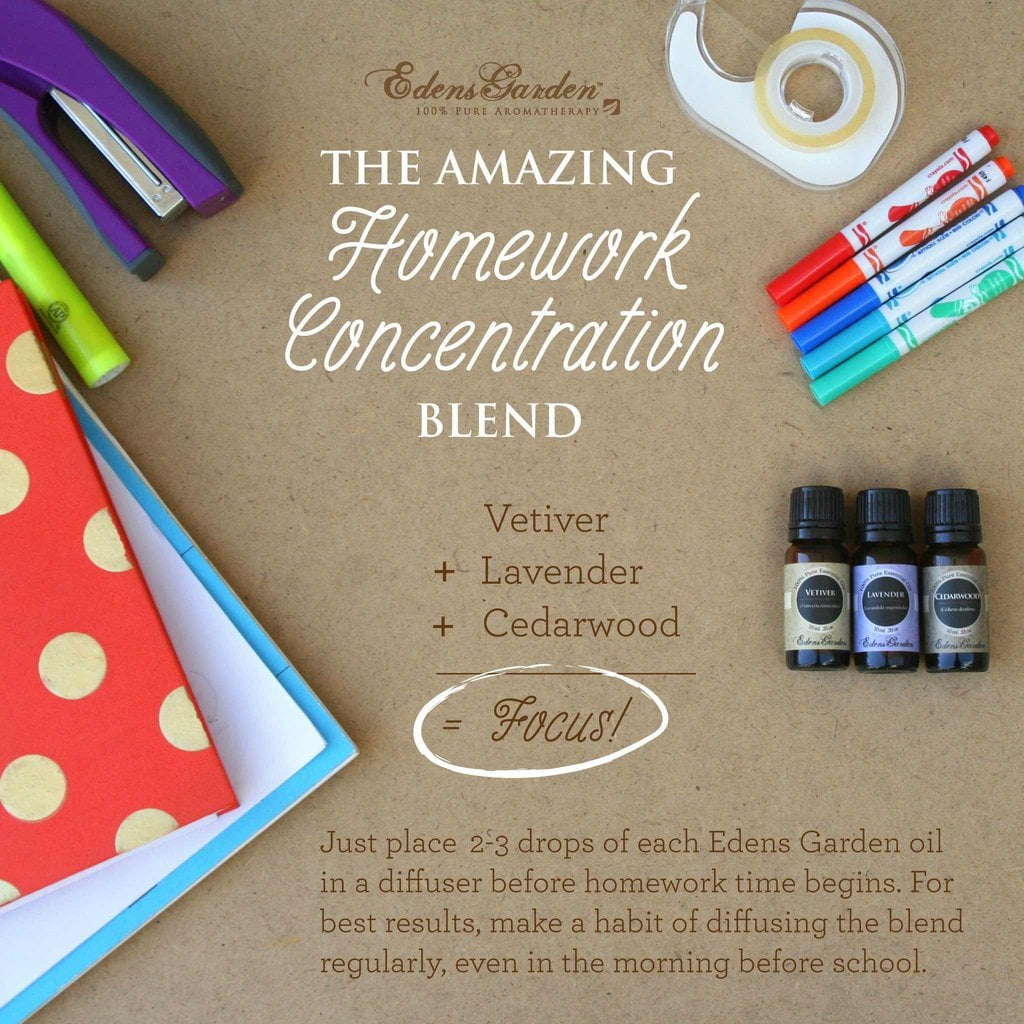 Essential oils for focus and concentration