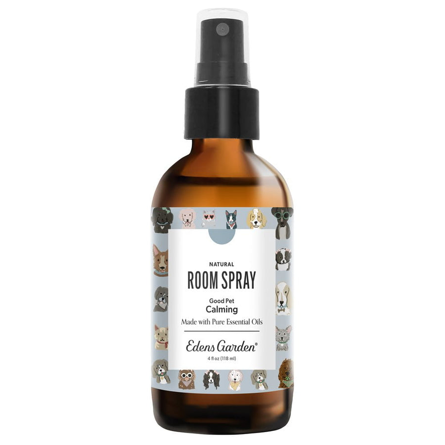 Good Pet Calming Room Spray for Pets in a 4 fl oz amber bottle.