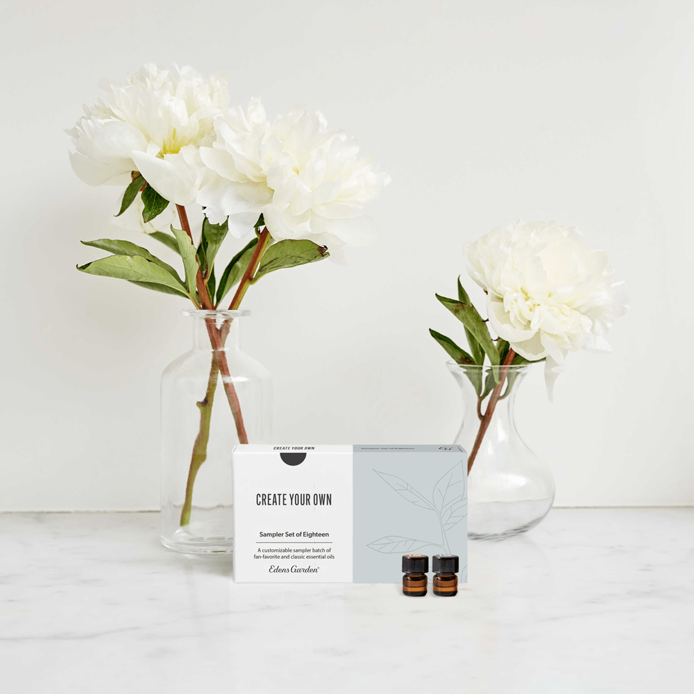 Lifestyle image of Create Your Own Essential Oil 18 Sampler Set