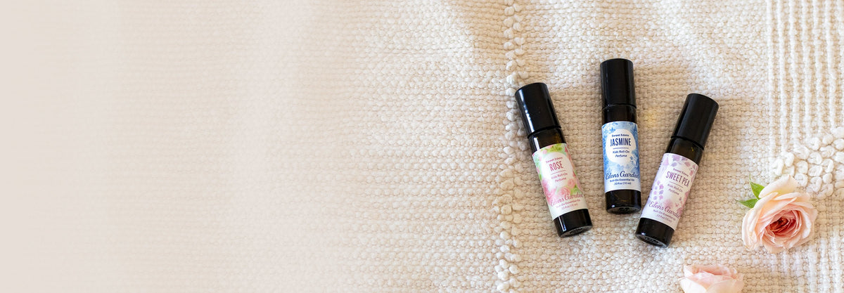 Rose, Jasmine & Sweet Pea Roll-On Perfumes for Kids by Edens Garden 