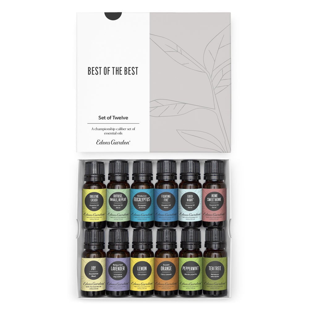 Best of the Best Essential Oils 12 Set - Quality Oils Kit