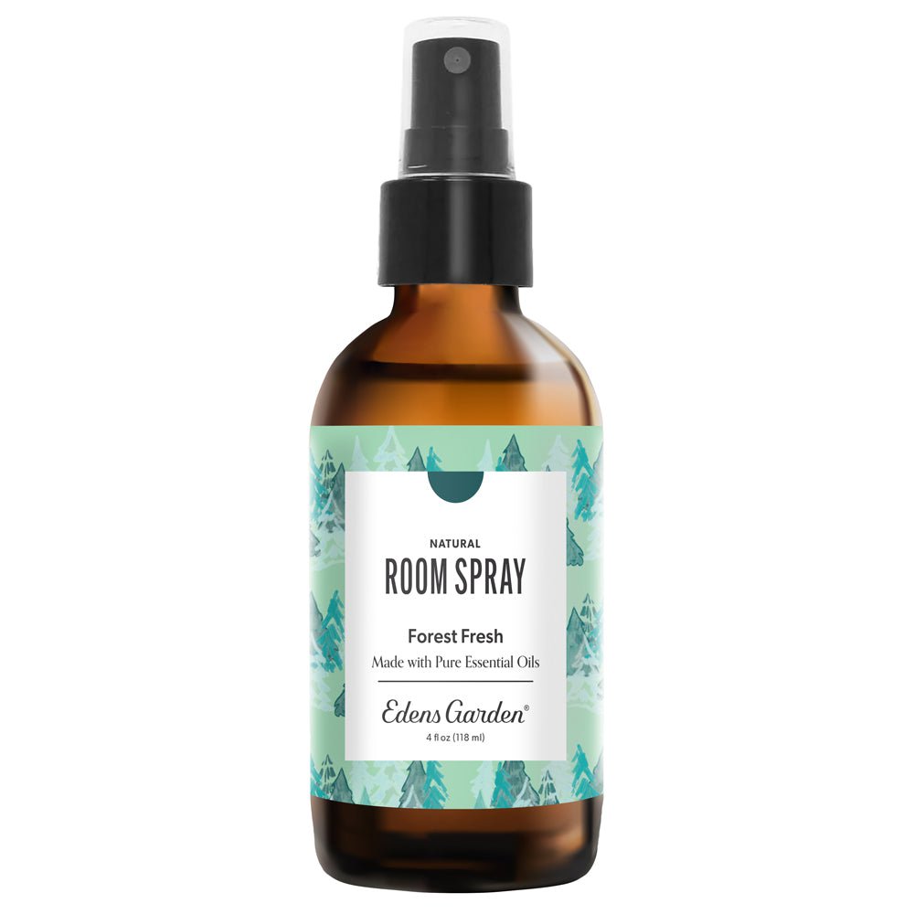 Edens garden Forest Fresh Christmas Tree room spray bottle with a label on a white background