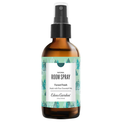 Edens garden Forest Fresh Christmas Tree room spray bottle with a label on a white background