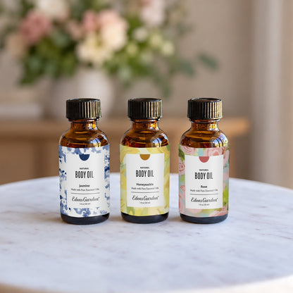 Lifestyle image of In Bloom Body Oil 3 Set