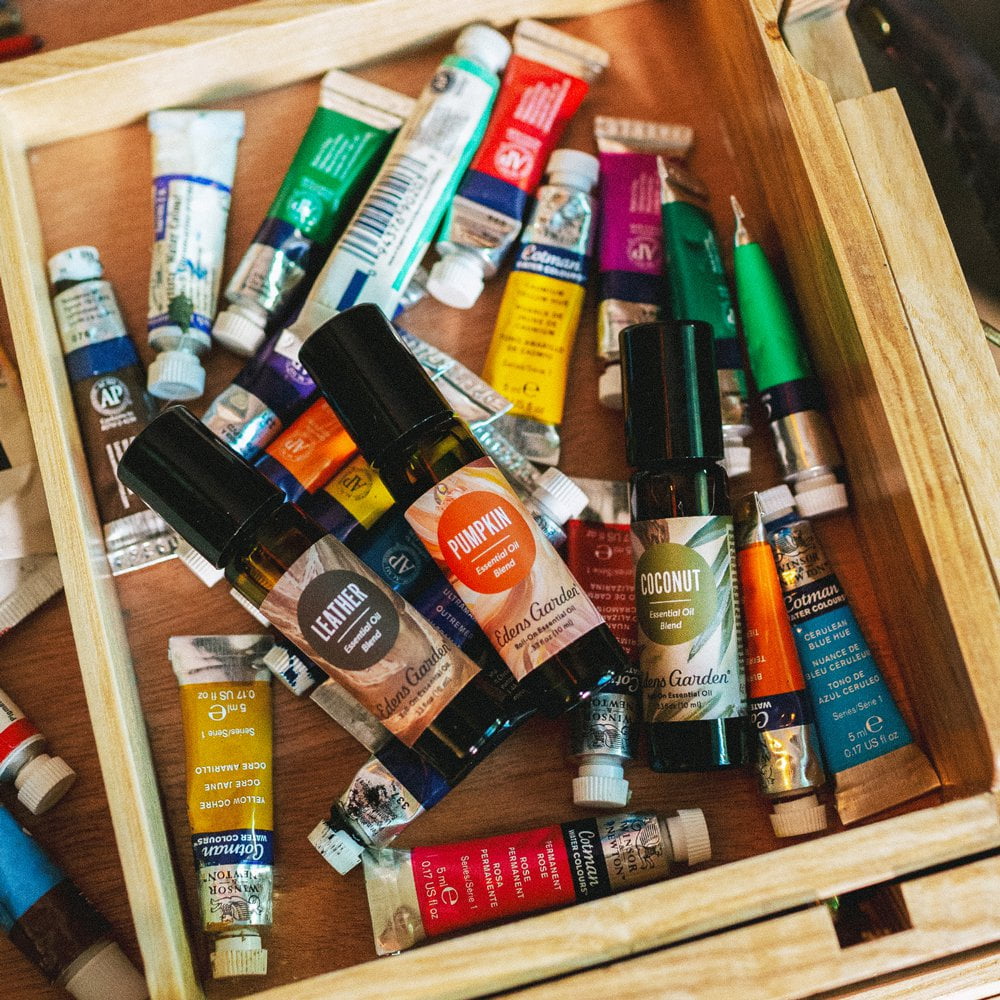 lifestyle image of In Nature Leather Essential Oil Roll-On