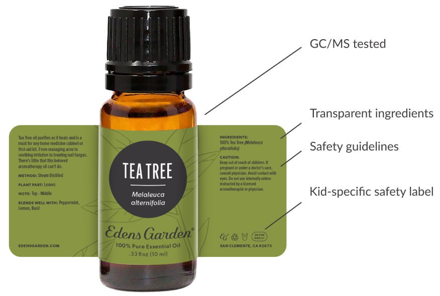 Tea Tree oil bottle and its features