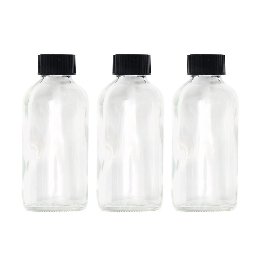 Clear Glass Bottles- 4 oz