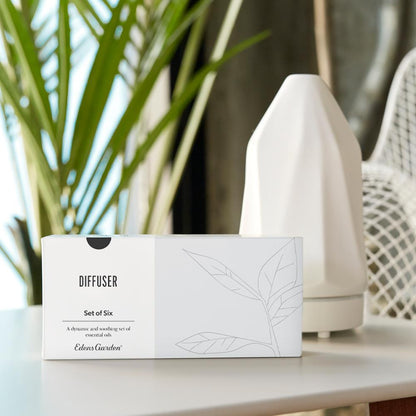Diffuser-ready essential oil blends 6 set in white