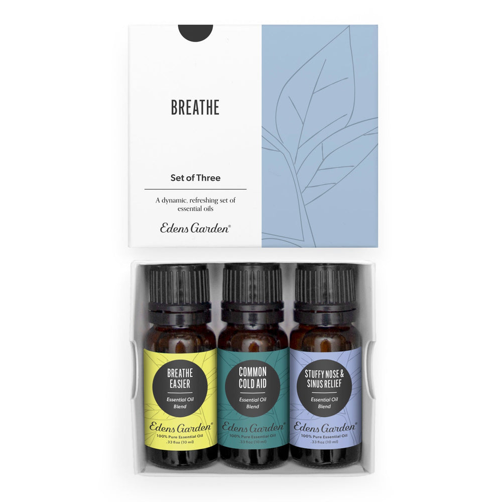 Essential Oil Breathe Set - Best Oils for Congestion- EdensGarden