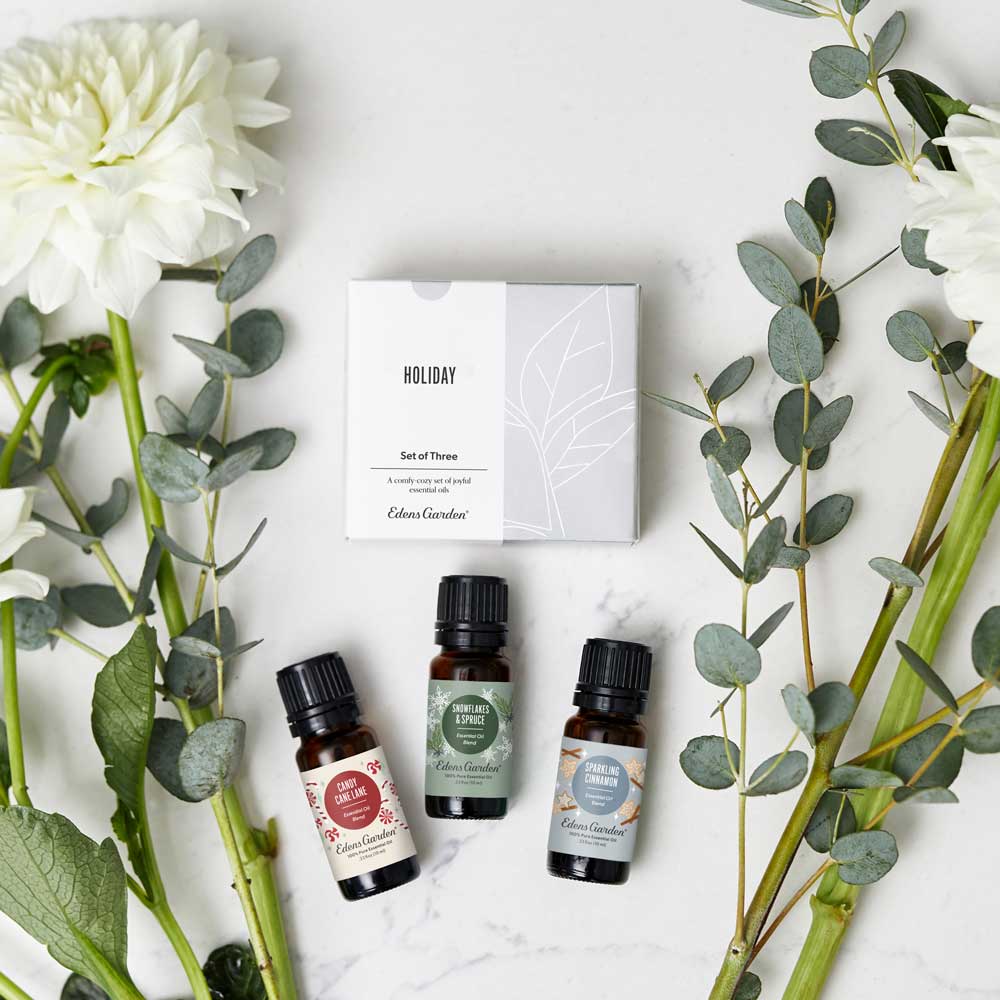 Lifestyle image of Create Your Own Holiday Essential Oil 3 Set