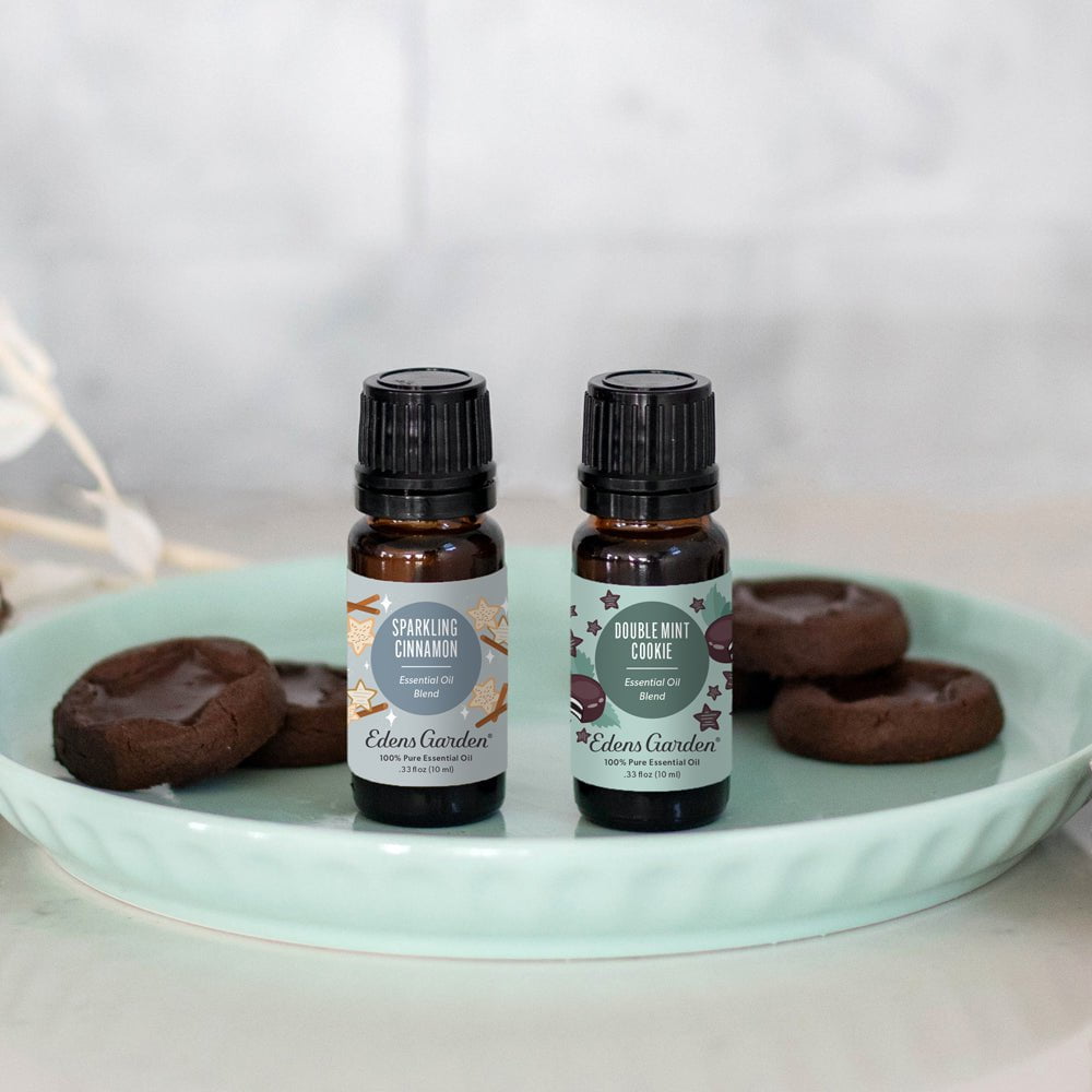 Holiday blends including 10 ml Double Mint Cookie by Edens Garden
