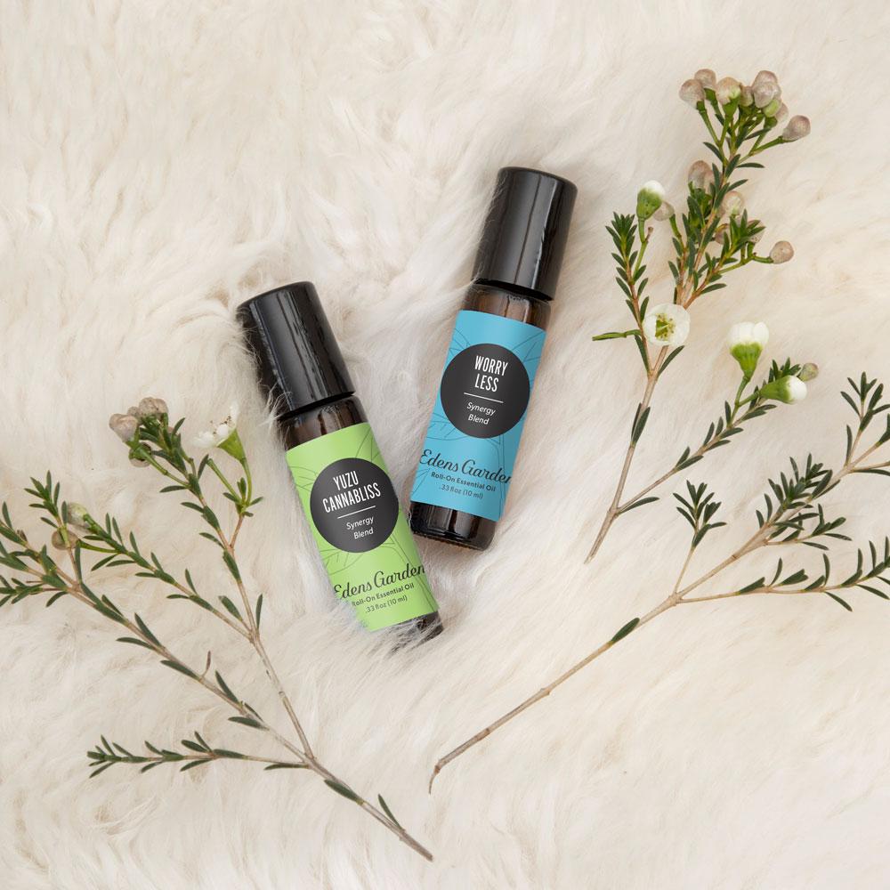 Worry Less Essential Oil Roll-On- For Calming Nerves, Anxiousness & Quieting Racing Thoughts