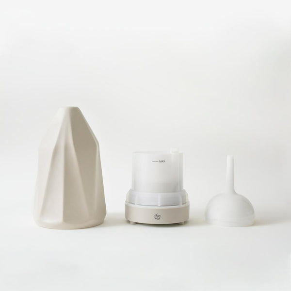 Diamond Essential Oil Diffuser - Tan Ceramic - Edens Garden